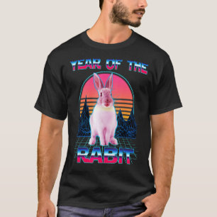 Year Of The Rabbit Retro Vintage 80s Bunny 1 T-Shirt
