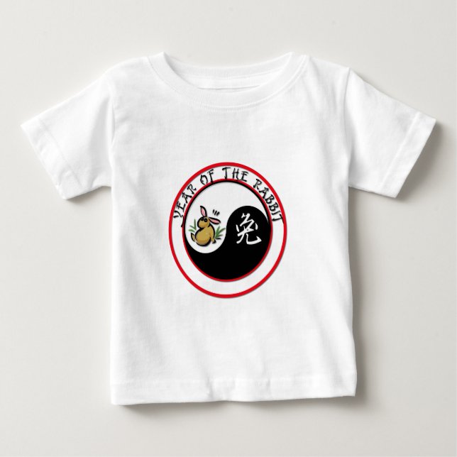 Year of the Rabbit - yinyang Baby T-Shirt (Front)
