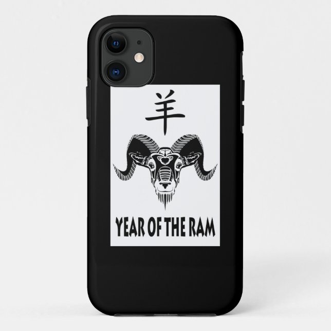 year of the ram (wildRam) Case-Mate iPhone Case (Back)