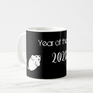 Year of the Rat 2020 Mouse with Text Coffee Mug