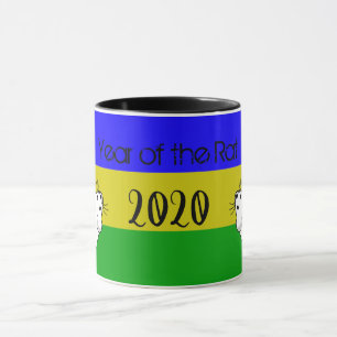Year of the Rat 2020 Mouse with Text Mug