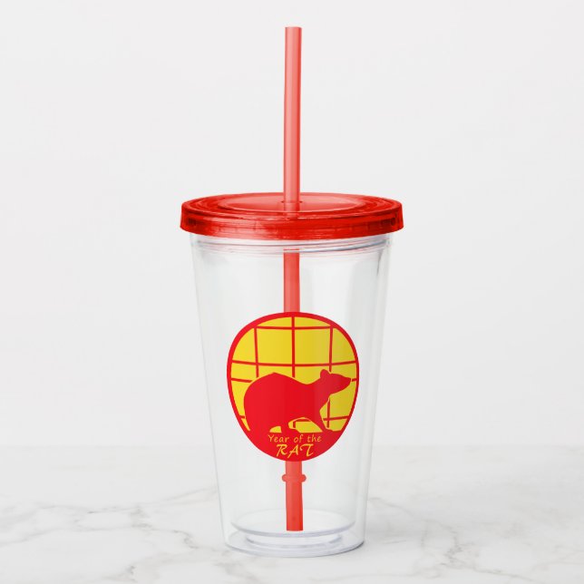 Year of the Rat Acrylic Tumbler (Front)