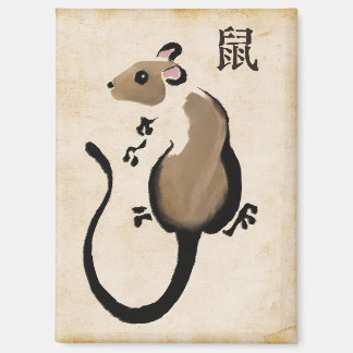 "Year of the Rat" Asian Rat magnet