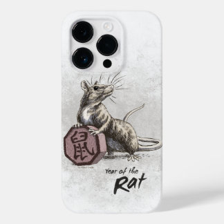 Year of the Rat Chinese Zodiac Art  Case-Mate iPhone 14 Pro Case