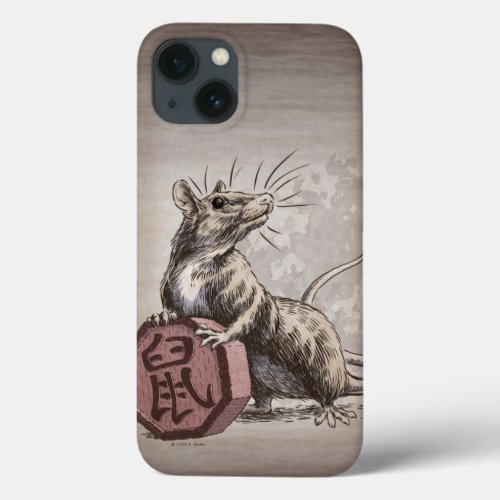 Year of the Rat Chinese Zodiac Art iPhone Case