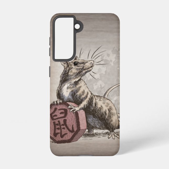 Year of the Rat Chinese Zodiac Art Samsung Galaxy Case (Back)