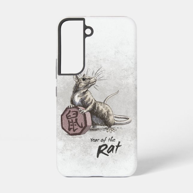 Year of the Rat Chinese Zodiac Art Samsung Galaxy Case (Back)