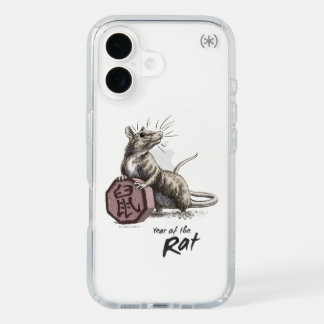 Year of the Rat Chinese Zodiac Art iPhone 16 Case