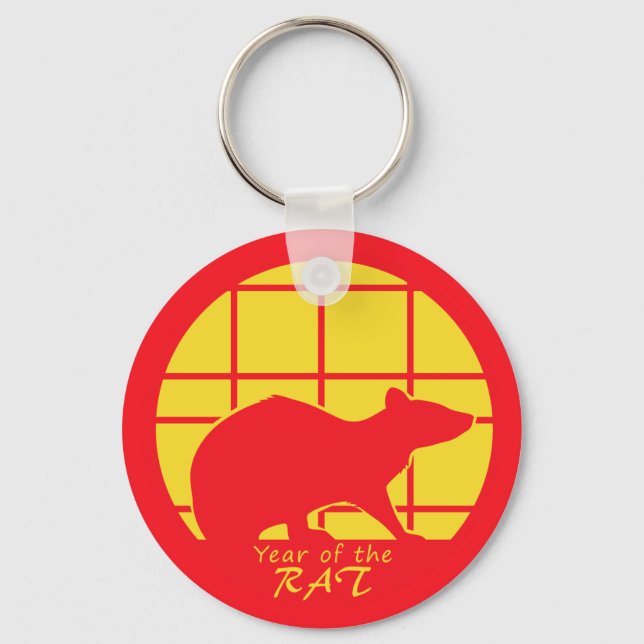 Year of the Rat Keychain (Front)