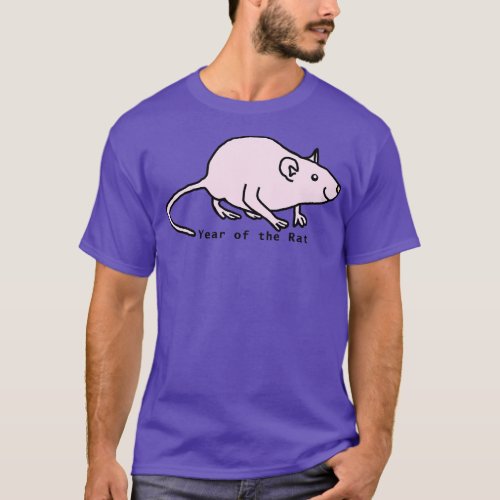 Year of the Rat Pink T_Shirt