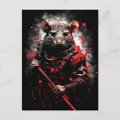 Year of the Rat Samurai Postcard