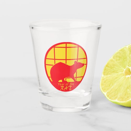 Year of the Rat Shot Glass