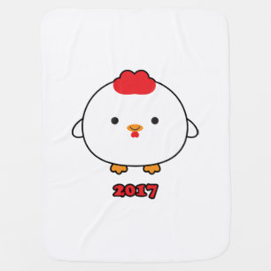 Year of the Rooster 2017 Baby Blanket