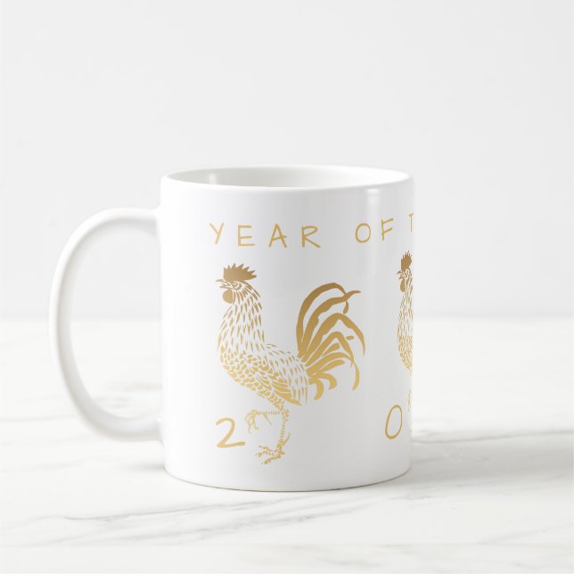 Year of The Rooster 2017 customizable mug (Left)