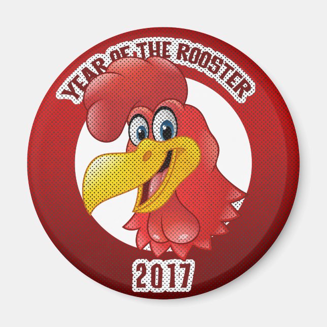 Year of The Rooster 2017 Magnet (Front)
