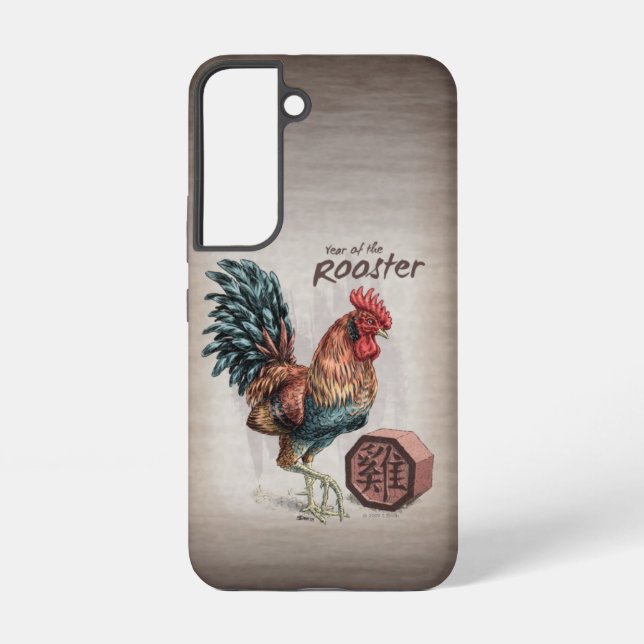 Year of the Rooster Chinese Zodiac Art Samsung Galaxy Case (Back)