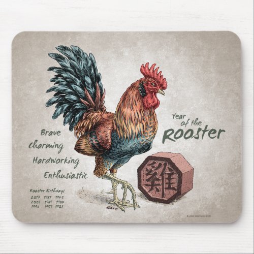 Year of the Rooster Mousepad