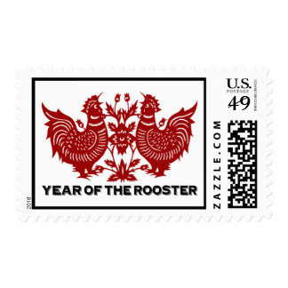 Year of The Rooster Papercut Postage