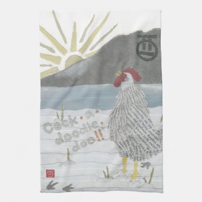 Year of the Rooster, Rooster, Chicken Towel (Vertical)