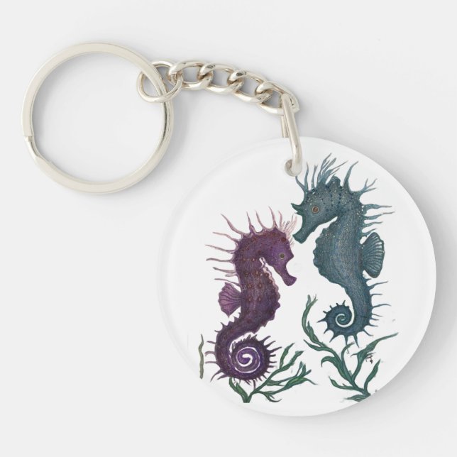 Year of the Seahorses Keychain (Front)
