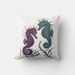Year of the Seahorses Throw Pillow