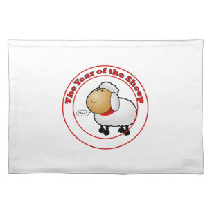 Year of the Sheep Cartoon Placemat