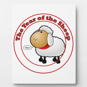 Year of the Sheep Cartoon Plaque