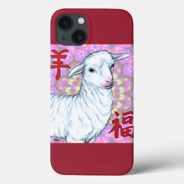 Year of the Sheep-Good Luck! Case-Mate iPhone Case (Back)