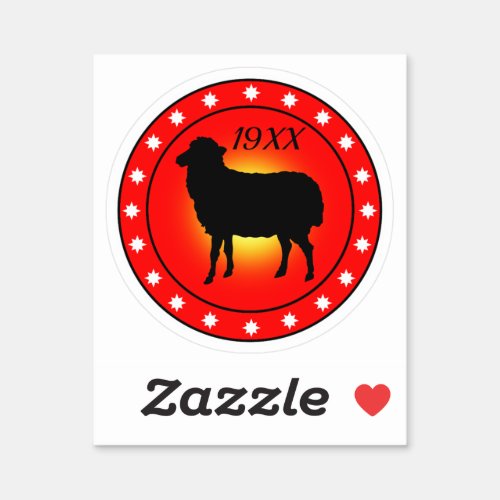 Year of the Sheep Sticker