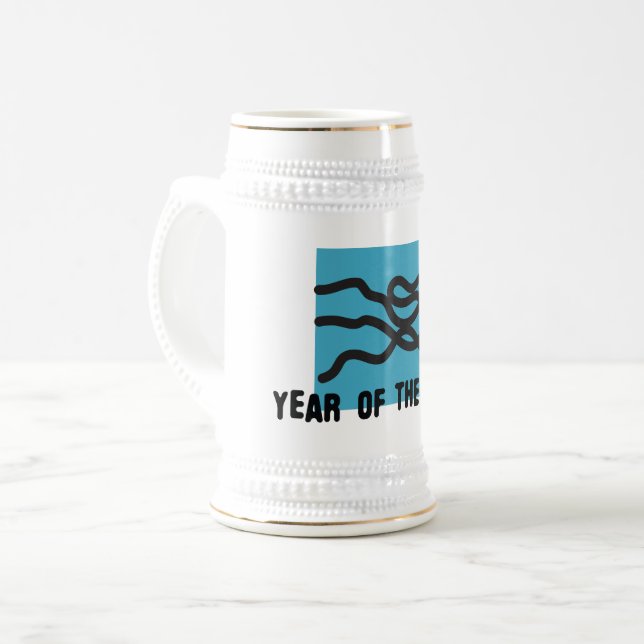 Year of the Snake 2025 Beer Stein (Front Left)