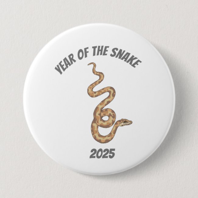 Year of the Snake 2025 Button