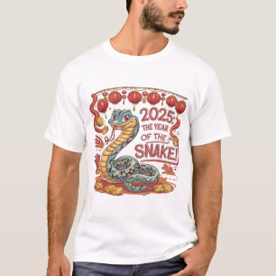 Year Of The Snake 2025 Lunar New Year Chinese New  T-Shirt