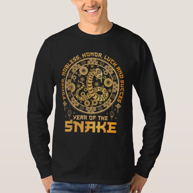 Year Of The Snake 2025 Lunar New Year  T-Shirt (Front)
