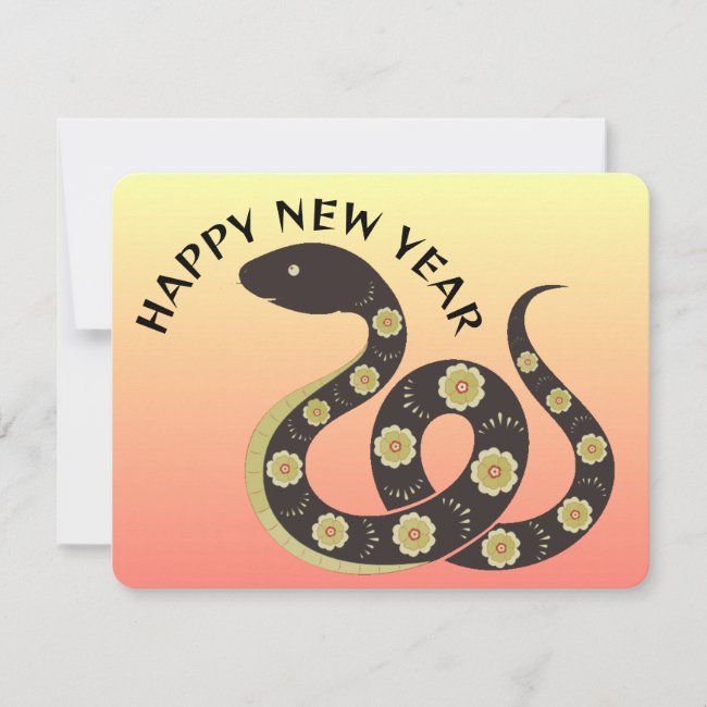 Year of the Snake 2025 Note Card & Calendar