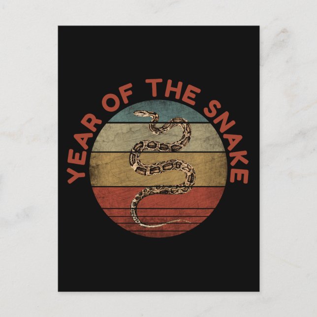 Year Of The Snake 2025 Postcard (Front)