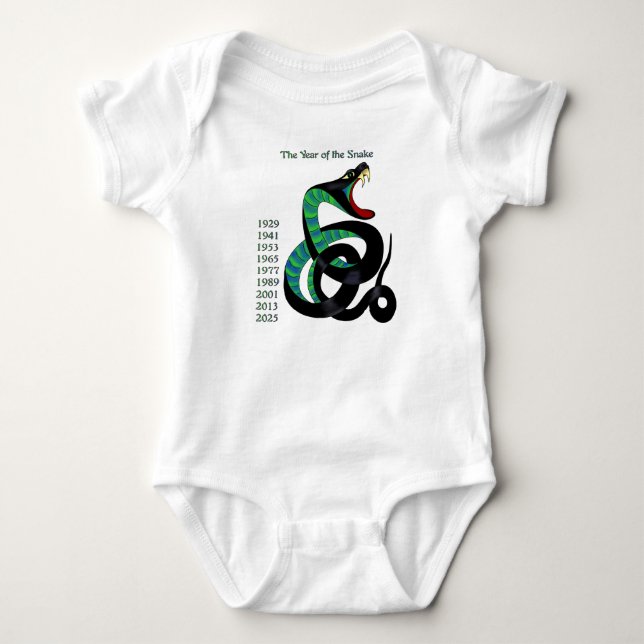 Year of the Snake Baby Bodysuit (Front)