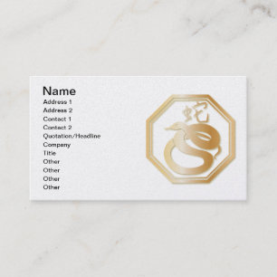 Year of the Snake Business Card