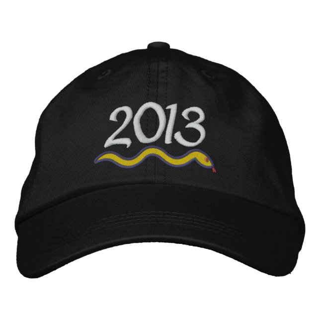 Year of the Snake by SRF Embroidered Baseball Hat (Front)