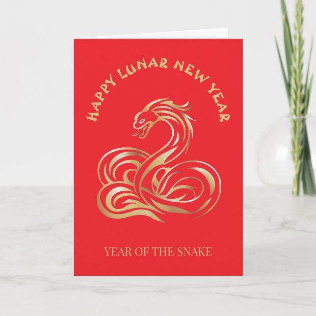 Year of the Snake Card (Front)