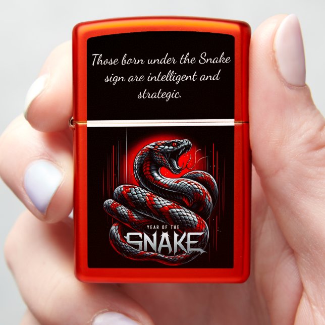 Year of the Snake celebration in China 2025 Zippo Lighter (In Hand)
