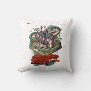 Year of the Snake: Chinese New Year 2025 #01 Throw Pillow