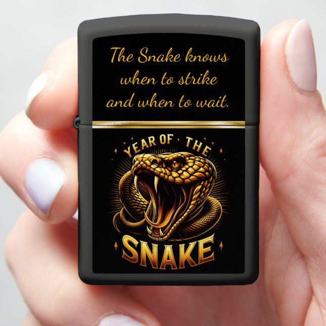 Year of the snake: Chinese new year 2025 Zippo Lighter (In Hand)