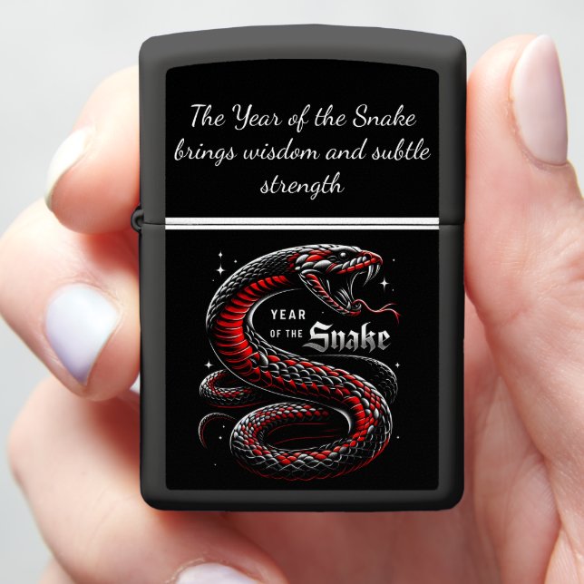 Year of the snake: chinese new year 2025 zippo lighter (In Hand)