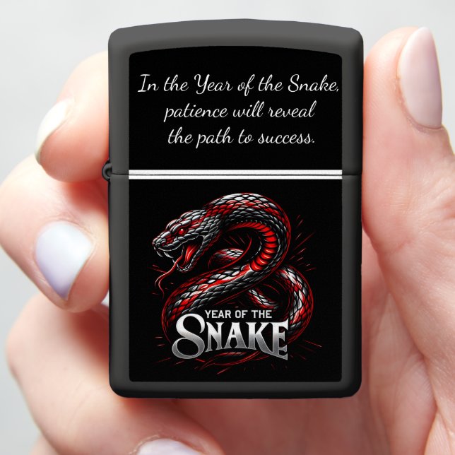 Year of the snake: Chinese new year!2025 Zippo Lighter (In Hand)