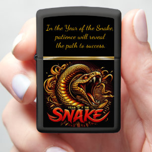 Year of the snake: Chinese new year 2025 Zippo Lighter