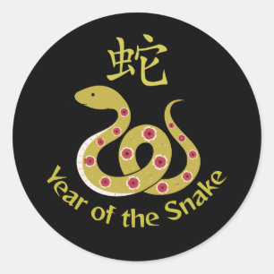 Year of the Snake Classic Round Sticker