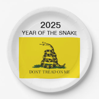 Year of the snake/ don't tread on me paper plates