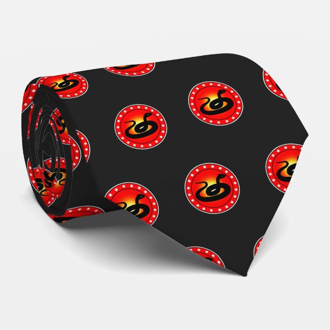 Year of the Snake Neck Tie (Rolled)