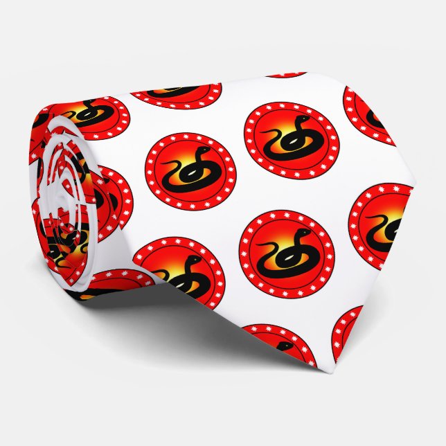 Year of the Snake Neck Tie (Rolled)