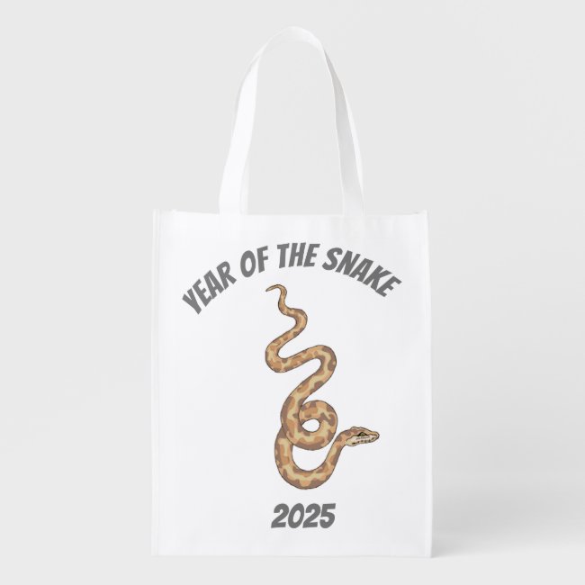 Year of the Snake Reusable Grocery Bag